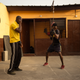Young prospect Theophilus Tetteh in training